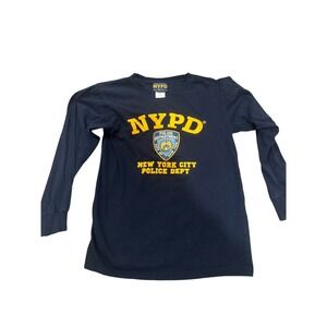 Officially Licensed NYPD Long Sleeve‎ Shirt Women's Small NYC Police Navy